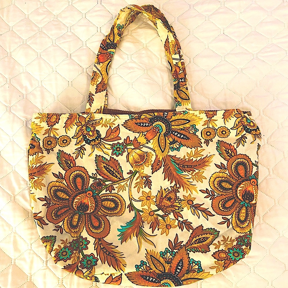 Floral tote bag